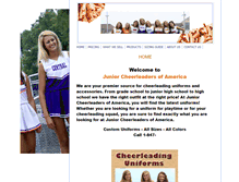 Tablet Screenshot of juniorcheerleadersofamerica.com